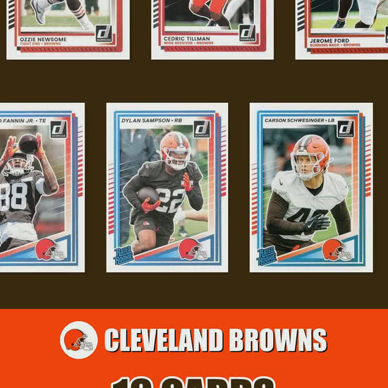 Cleveland Browns 2025 Donruss factory-sealed team set reel