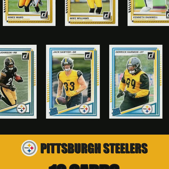 Pittsburgh Steelers 2025 Donruss factory-sealed team set reel