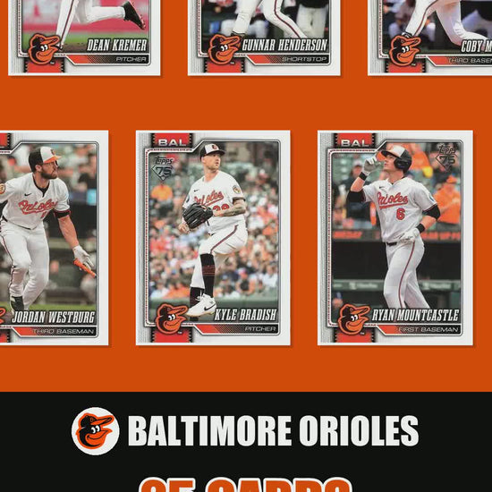 Baltimore Orioles 2026 Topps Series 1 & 2 team set reel