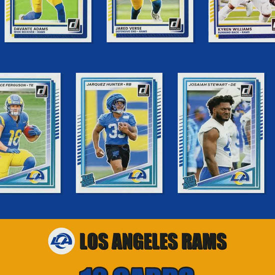 Los Angeles Rams 2025 Donruss factory-sealed team set reel