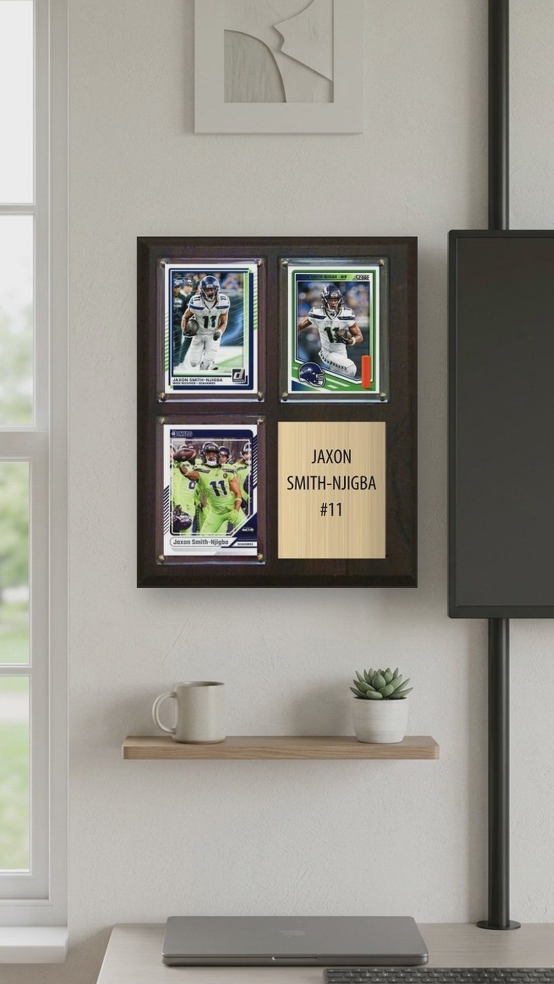 Jaxon Smith-Njigba plaque video - vertical 9x16