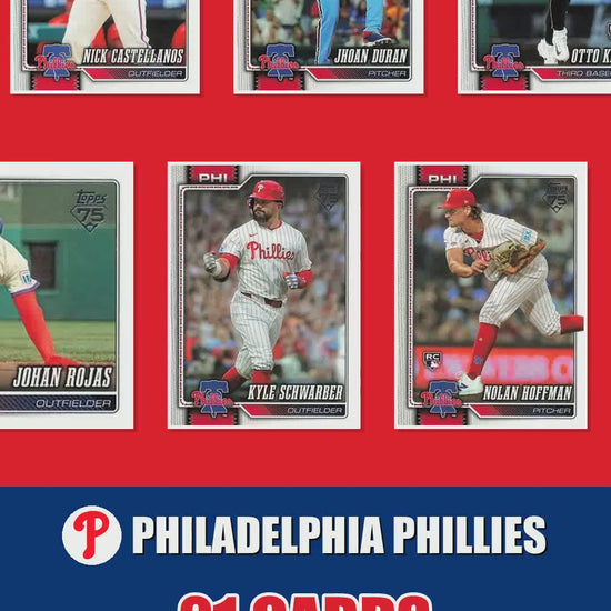 Philadelphia Phillies 2026 Topps Series 1 & 2 team set reel