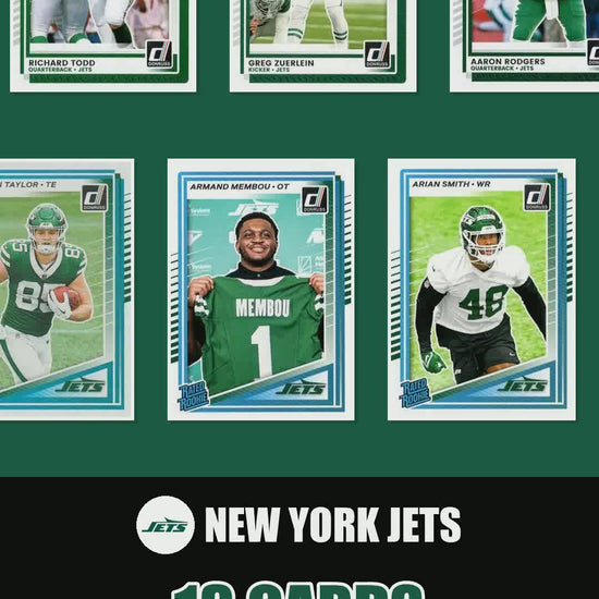 New York Jets 2025 Donruss factory-sealed team set reel