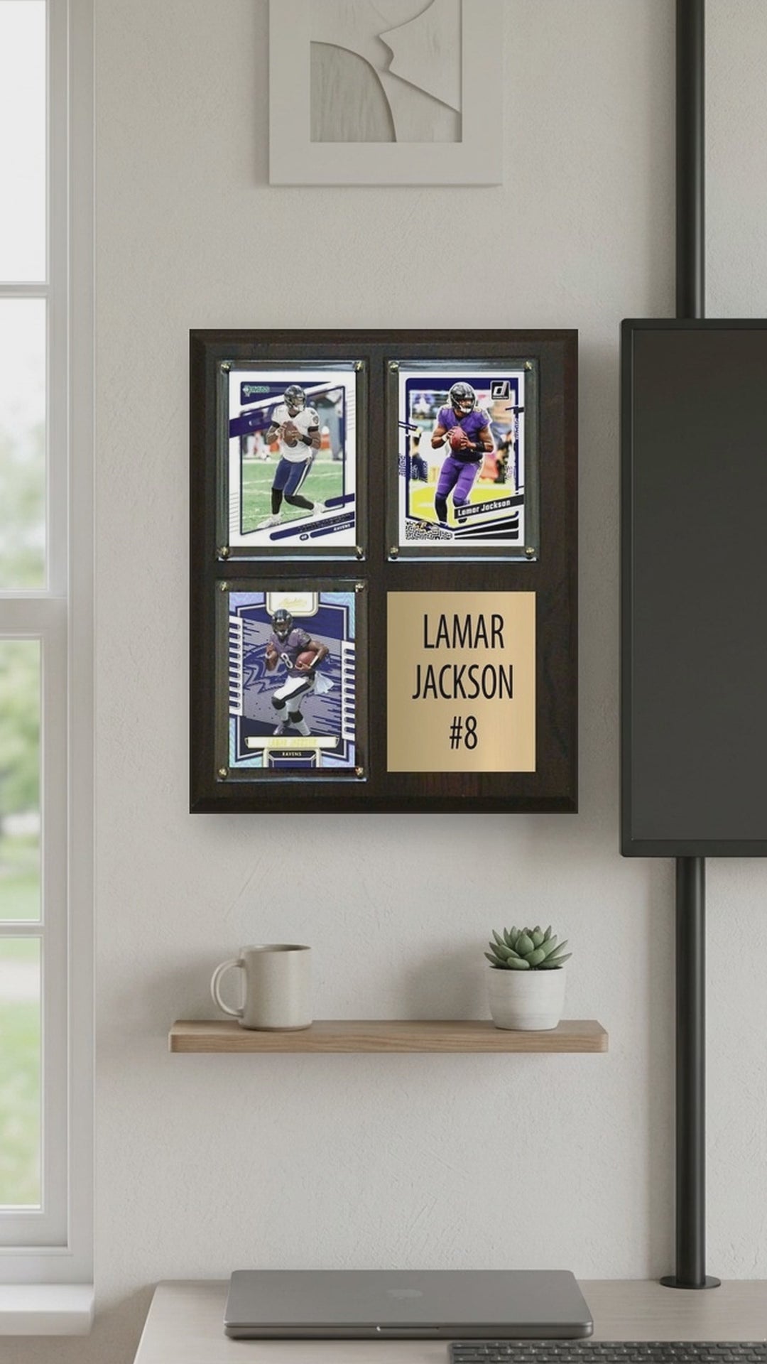 Lamar Jackson plaque video - vertical 9x16