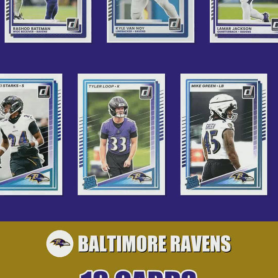 Baltimore Ravens 2025 Donruss factory-sealed team set reel