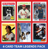 Puerto Rico 6 Card MLB Legends Pack 2024 2023 Topps Bowman Clemente Molina Pudge