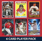 Rafael Devers Boston Red Sox 6 Card Player Pack 2025 20243 Topps Bowman