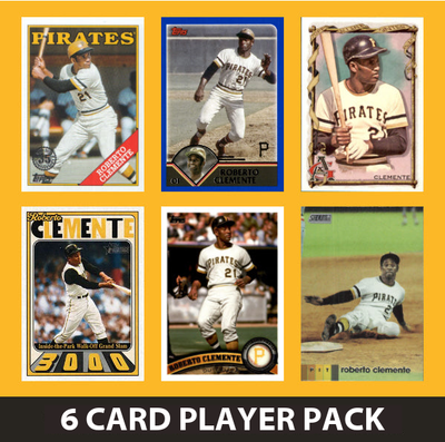 Roberto Clemente 6 Card Legend Pack 2025 2024 2023 2022 Topps Archives Ginter Pittsburgh Pirates