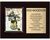 Rod Woodson Pittsburgh Steelers Hall of Fame Stats Plaque 6x8 1 Card Prizm, Donruss, Score 2024 2025 2026
