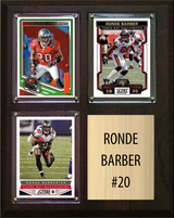 Ronde Barber Tampa Bay Buccaneers Hall of Fame Fan Gift Plaque 8x10 3 Cards Prizm, Donruss, Score 2024 2025 2026