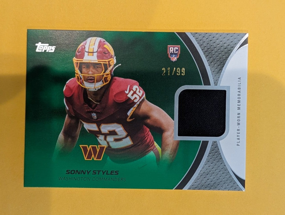 Sonny Styles NFL Rookies Material Cards 2026 Topps Football