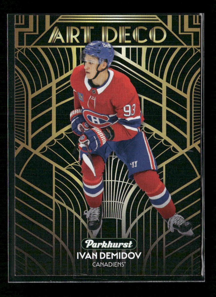 2025-26 Upper Deck Parkhurst Art Deco Ivan Demidov #AD-10 - Montreal Canadiens