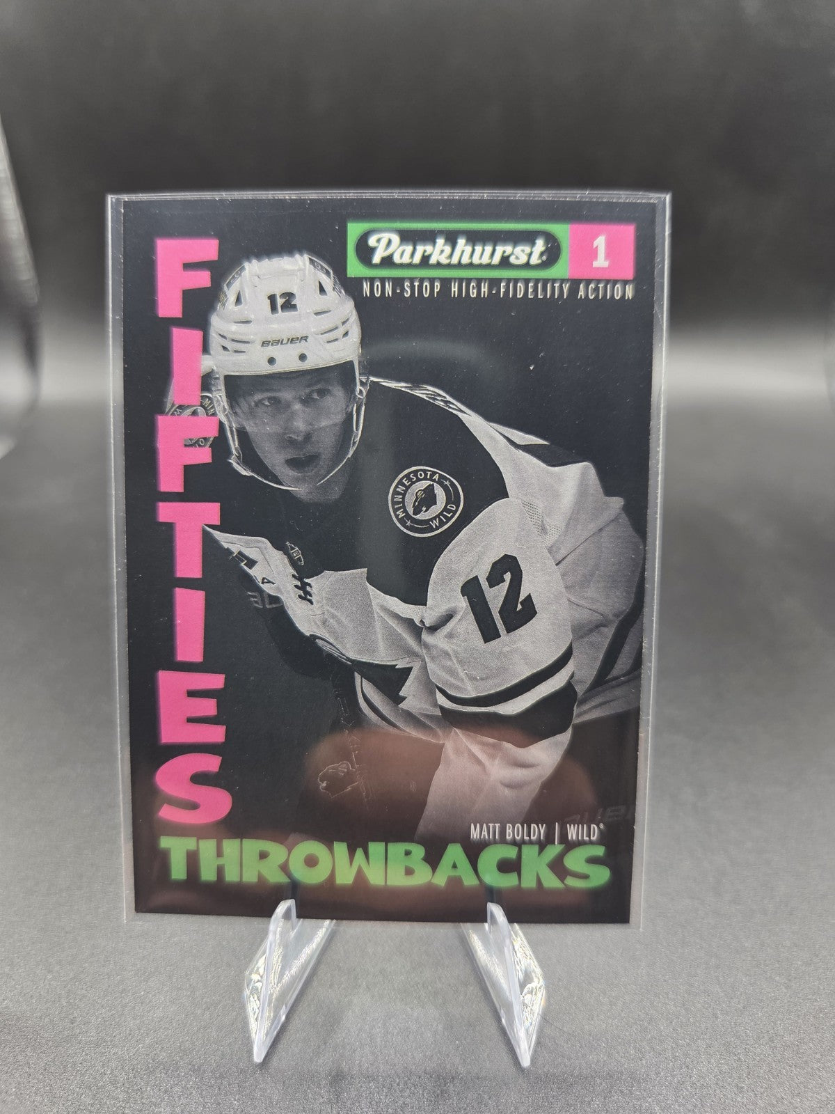 2025-26 UD Parkhurst Fifties Throwbacks Matt Boldy #FT-10 - Minnesota Wild