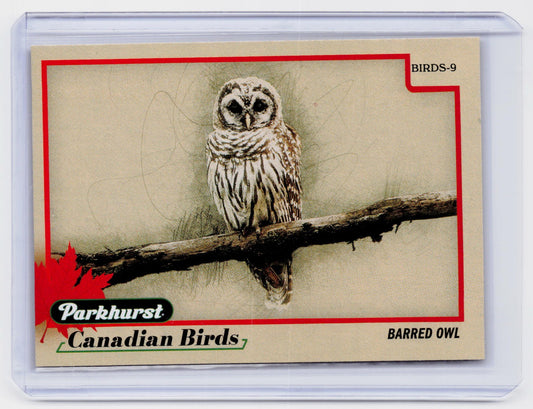2025-26 Upper Deck Parkhurst Canadian Birds Barred Owl #BIRDS-9
