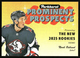 2025-26 UD Parkhurst Prominent Prospects Noah Ostlund #PP-6 - Buffalo Sabres