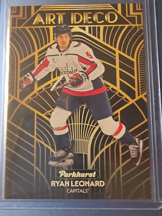 2025-26 Upper Deck Parkhurst Art Deco Ryan Leonard #AD-11 - Washington Capitals