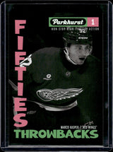 2025-26 UD Parkhurst Fifties Throwbacks Marco Kasper #FT-6 - Detroit Red Wings