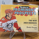 2025-26 UD Parkhurst Prominent Prospects Beckett Sennecke #PP-15 - Anaheim Ducks