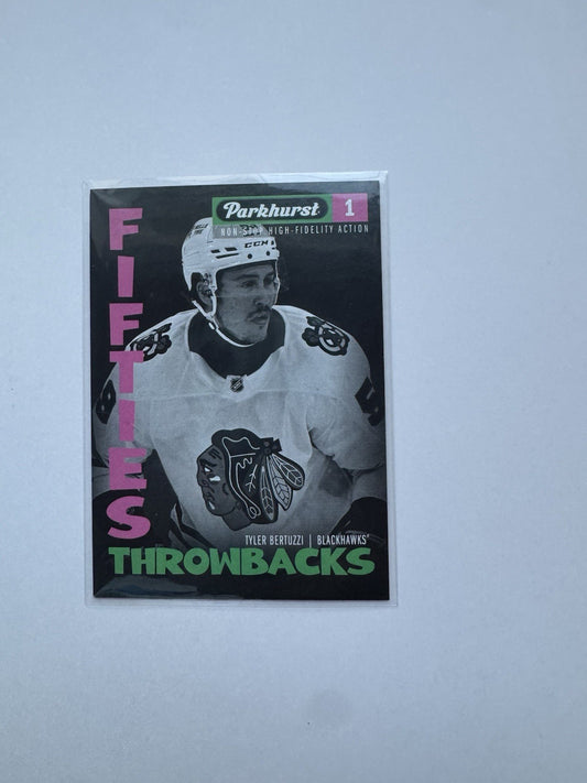 2025-26 Upper Deck Parkhurst Fifties Throwbacks Tyler Bertuzzi #FT-15