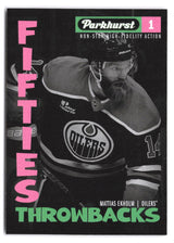 2025-26 UD Parkhurst Fifties Throwbacks Mattias Ekholm #FT-7 - Edmonton Oilers