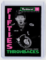 2025-26 UD Parkhurst Fifties Throwbacks Brady Tkachuk #FT-14 - Ottawa Senators