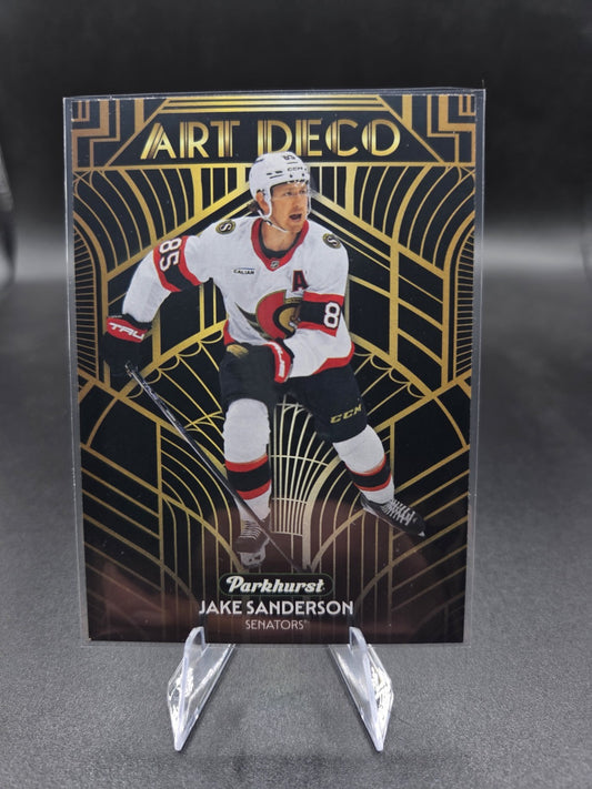 2025-26 Upper Deck Parkhurst Art Deco Jake Sanderson #AD-5 - Ottawa Senators