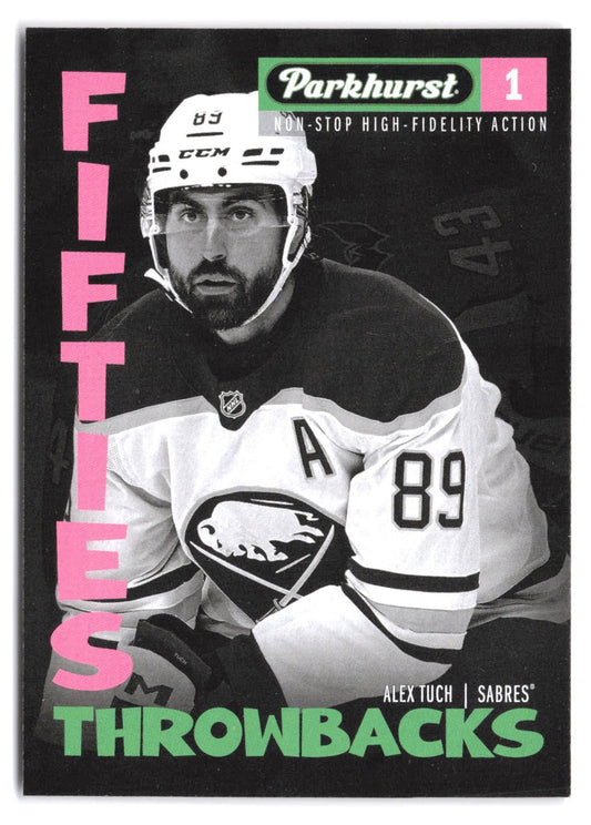 2025-26 Upper Deck Parkhurst Fifties Throwbacks Alex Tuch #FT-3 - Buffalo Sabres
