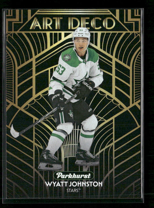 2025-26 Upper Deck Parkhurst Art Deco Wyatt Johnston #AD-8 - Dallas Stars