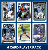 Salvador Perez 6 Card Player Pack 2026 2025 2024 Topps Bowman Kansas City Royals