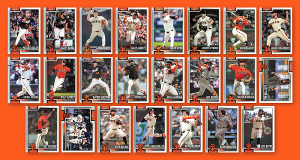 2026 Topps Series 1 & 2 Baseball Team Set 23 Cards San Francisco Giants Devers Chapman