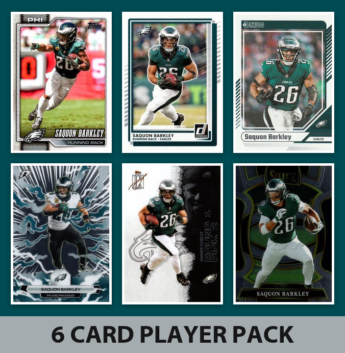 Saquon Barkley Philadelphia Eagles Football Fan Bundle - 2026 Topps Team Set + 6 Card Player Pack
