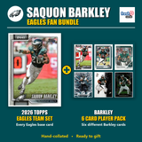 Saquon Barkley Philadelphia Eagles Football Fan Bundle - 2026 Topps Team Set + 6 Card Player Pack