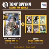 Tony Gwynn San Diego Padres Baseball Fan Bundle - 2026 Topps Series 1 & 2 Team Set + 6 Card Legend Pack