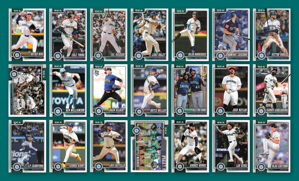 2026 Topps Series 1 & 2 Baseball Team Set 21 Cards Seattle Mariners Rodríguez Raleigh