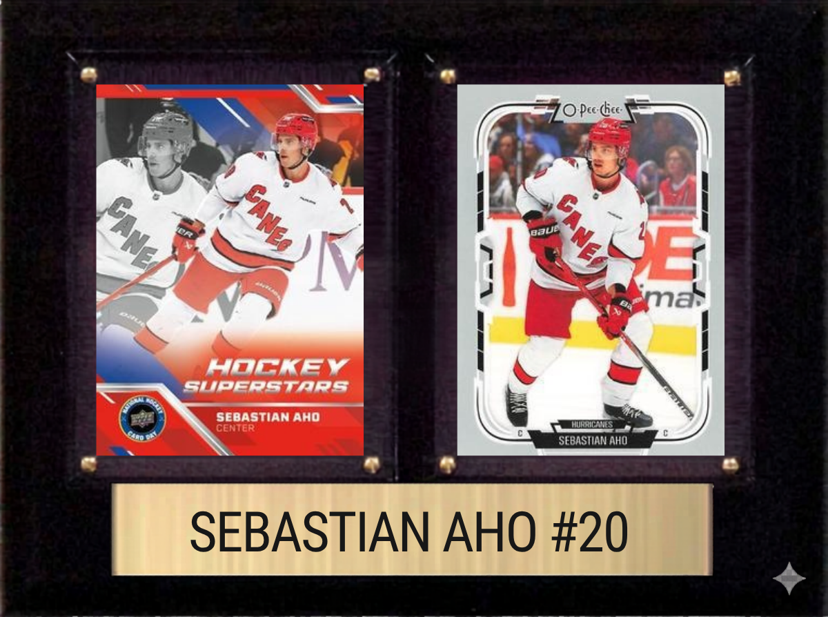 Sebastian Aho Carolina Hurricanes plaque