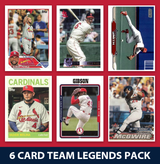 St. Louis Cardinals 6 Card Legends Pack Topps Bowman Pujols Musial McGwire