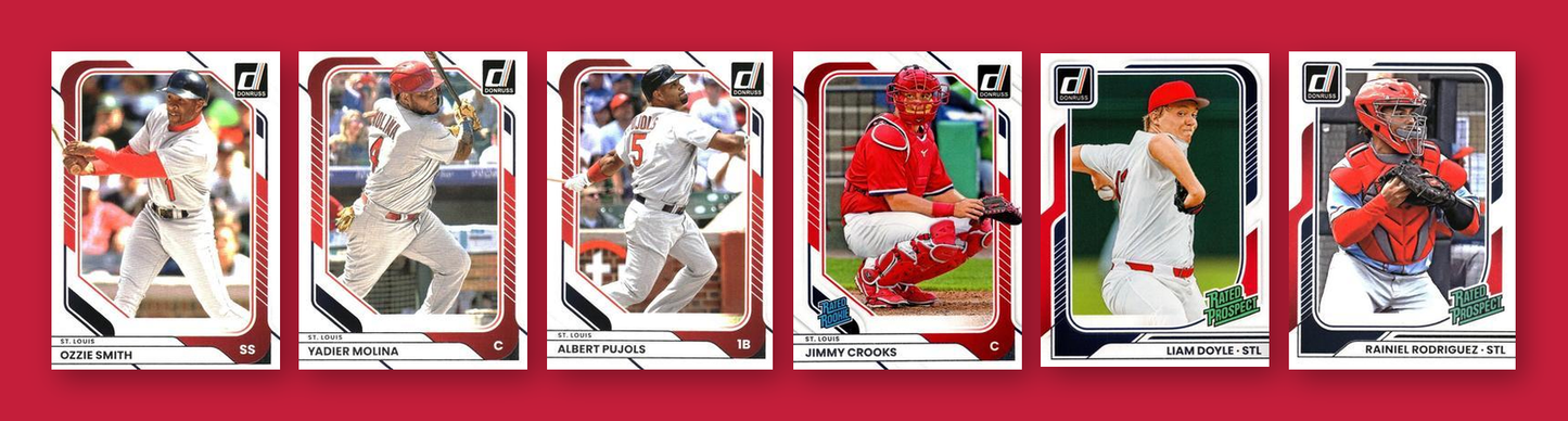 2026 Donruss Baseball Team Set 6 Cards St. Louis Cardinals Pujols Molina