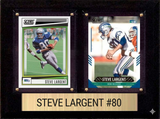 Steve Largent Seattle Seahawks Hall of Fame Fan Gift Plaque 6x8 2 Cards Prizm, Donruss, Score 2024 2025 2026