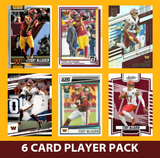 Terry McLaurin 6 Card Player Pack 2023 2024 2025 Donruss Panini Score Washington Commanders