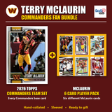 Terry McLaurin Washington Commanders Football Fan Bundle - 2026 Topps Team Set + 6 Card Player Pack