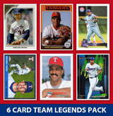 Texas Rangers 6 Card Legends Pack Topps Bowman Nolan Ryan Beltre Seager