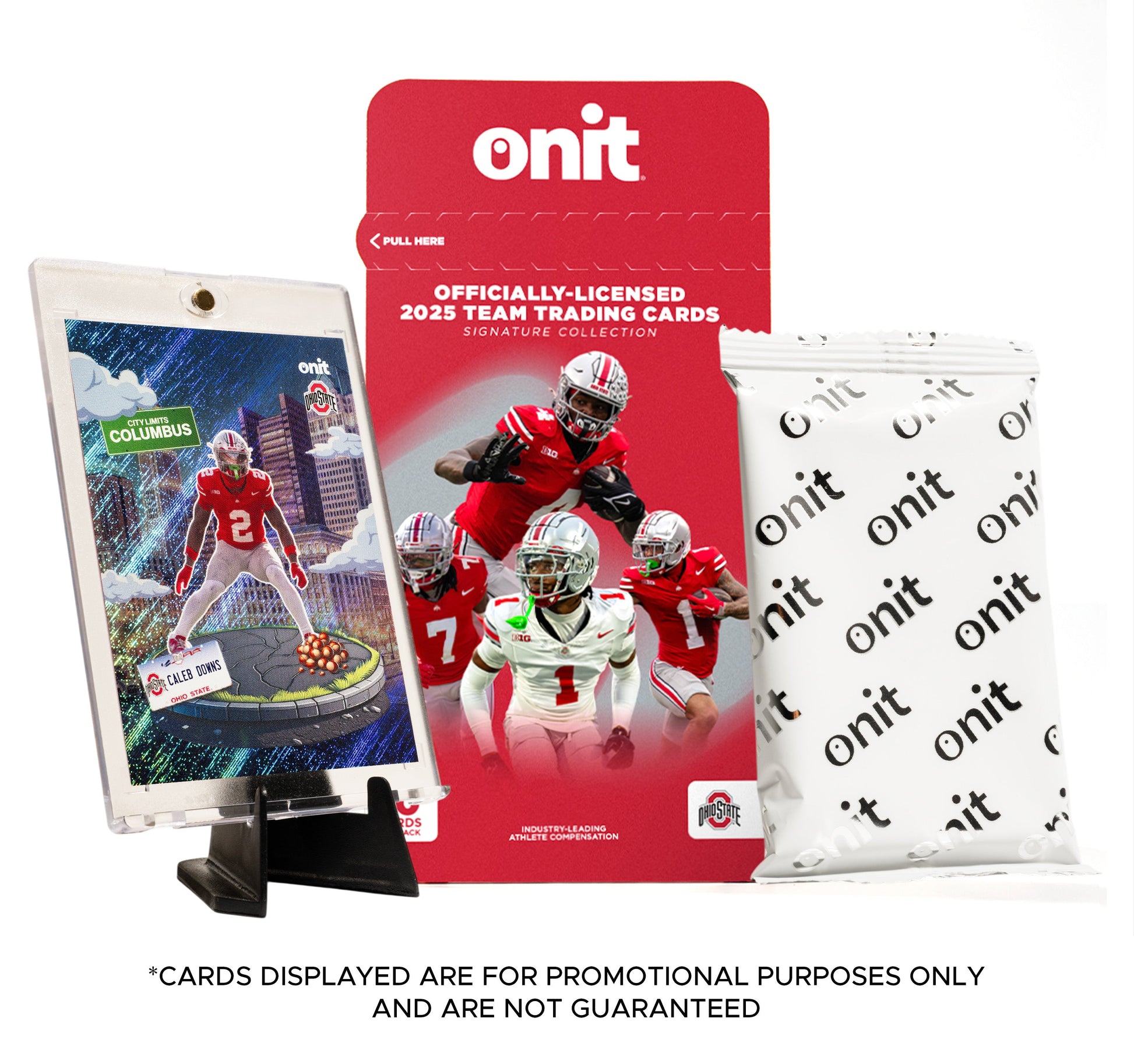 The Ohio State University Football 2025 Trading Cards - Single Pack hand-collated team set