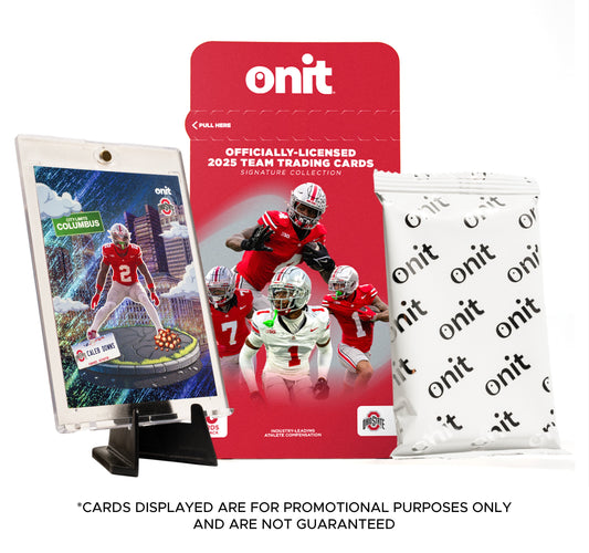 The Ohio State University Football 2025 Trading Cards - Single Pack hand-collated team set