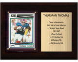 Thurman Thomas Buffalo Bills Hall of Fame Stats Plaque 6x8 1 Card Prizm, Donruss, Score 2024 2025 2026