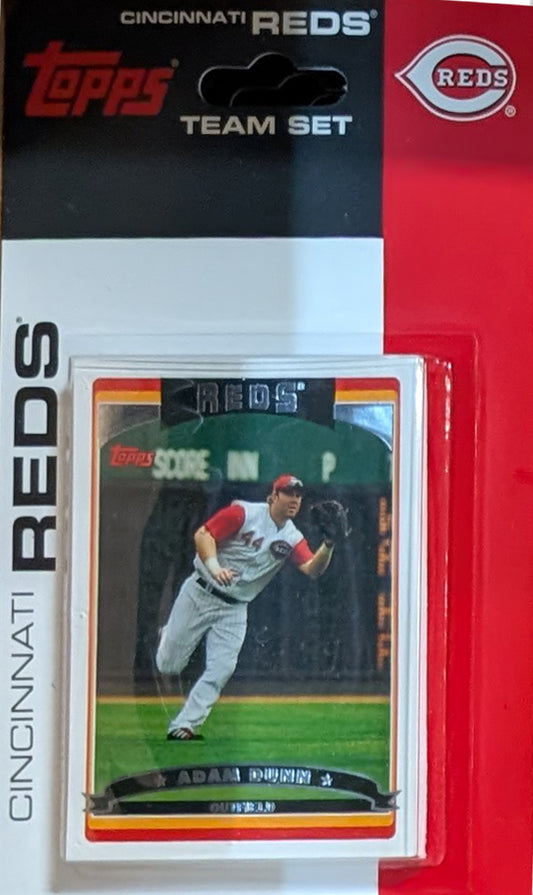 Topps Cincinnati Reds 9 Team Sets 2019 2017 2008 2006 + 2026 Series 1 Elly De La Cruz hand-collated team set
