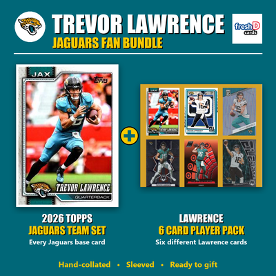 Trevor Lawrence Jacksonville Jaguars Football Fan Bundle - 2026 Topps Team Set + 6 Card Player Pack