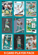 Tua Tagovailoa 9 Card Player Pack 2023 2024 2025 Donruss Panini Miami Dolphins