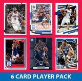 Tyrese Maxey 6 Card Player Pack 2023-24 Hoops Panini  Philadelphia 76ers Sixers