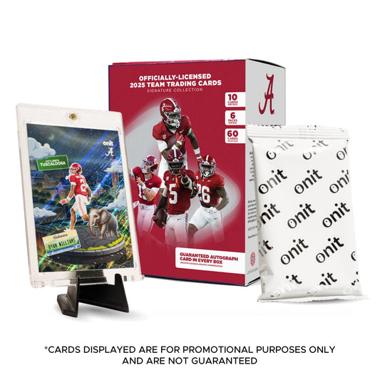 University of Alabama Football 2025 Trading Cards - Platinum Box hand-collated team set