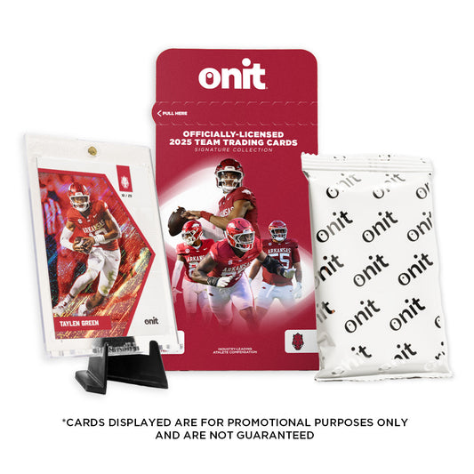 University of Arkansas Football 2025 Trading Cards - Single Pack hand-collated team set